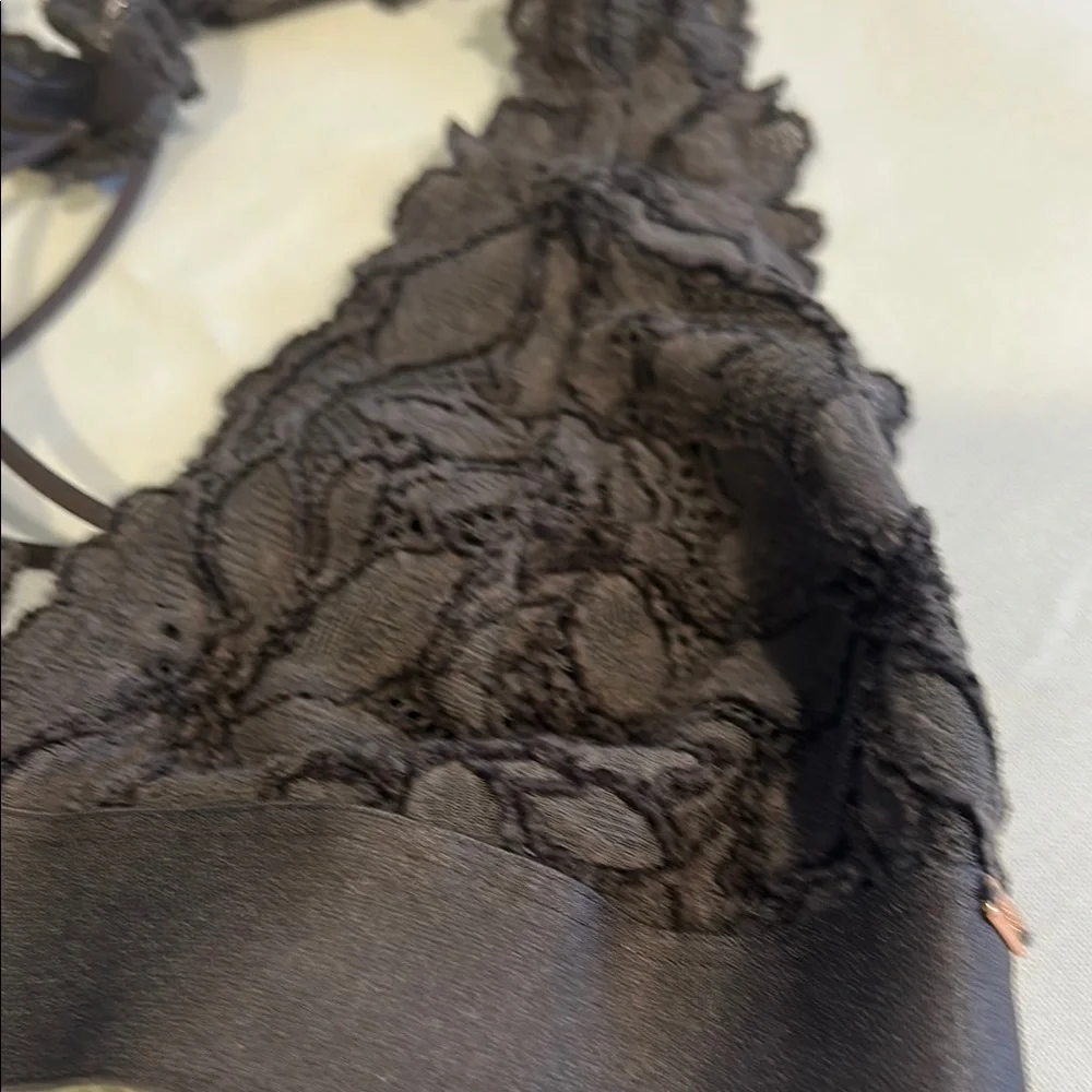 Victoria Secret Pink Elegant Brown Lace Bralette Size Medium - Picture 13 of 13